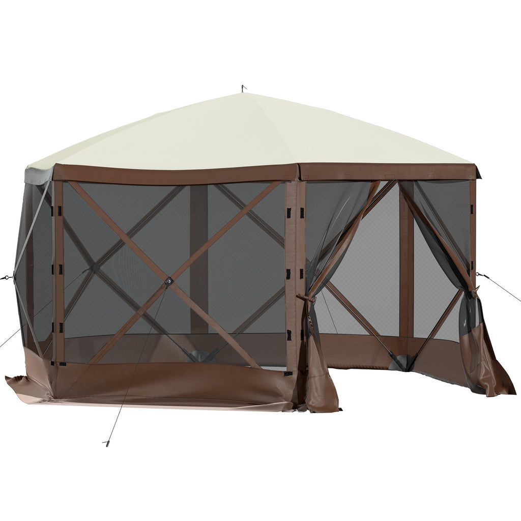 Camping Gazebo Tent - 10'x10' Pop-up Canopy