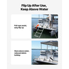 Flip-Up Dock Ladder, 4-Step
