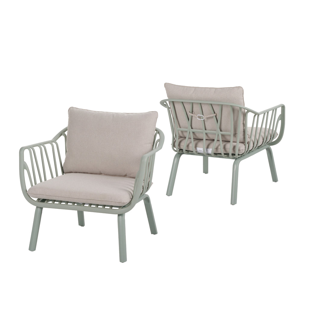 Huron Outdoor Patio PP Club Chair Set