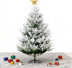Flocked Hinged Xmas Tree