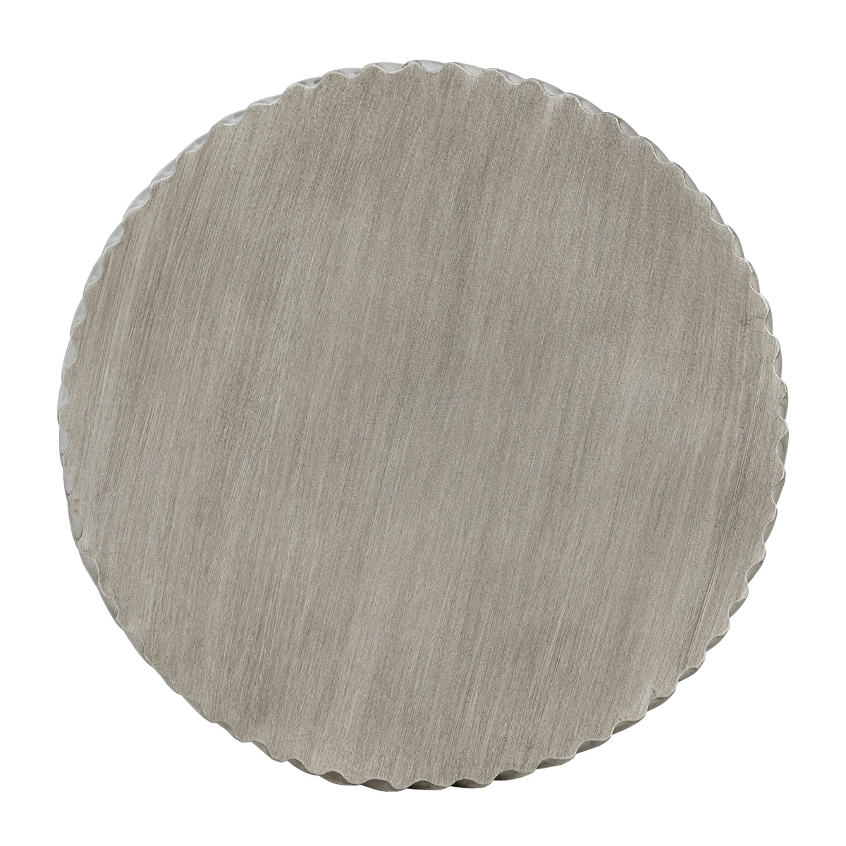 Outdoor MGO Concrete Hourglass Side Table with Spiral Pattern