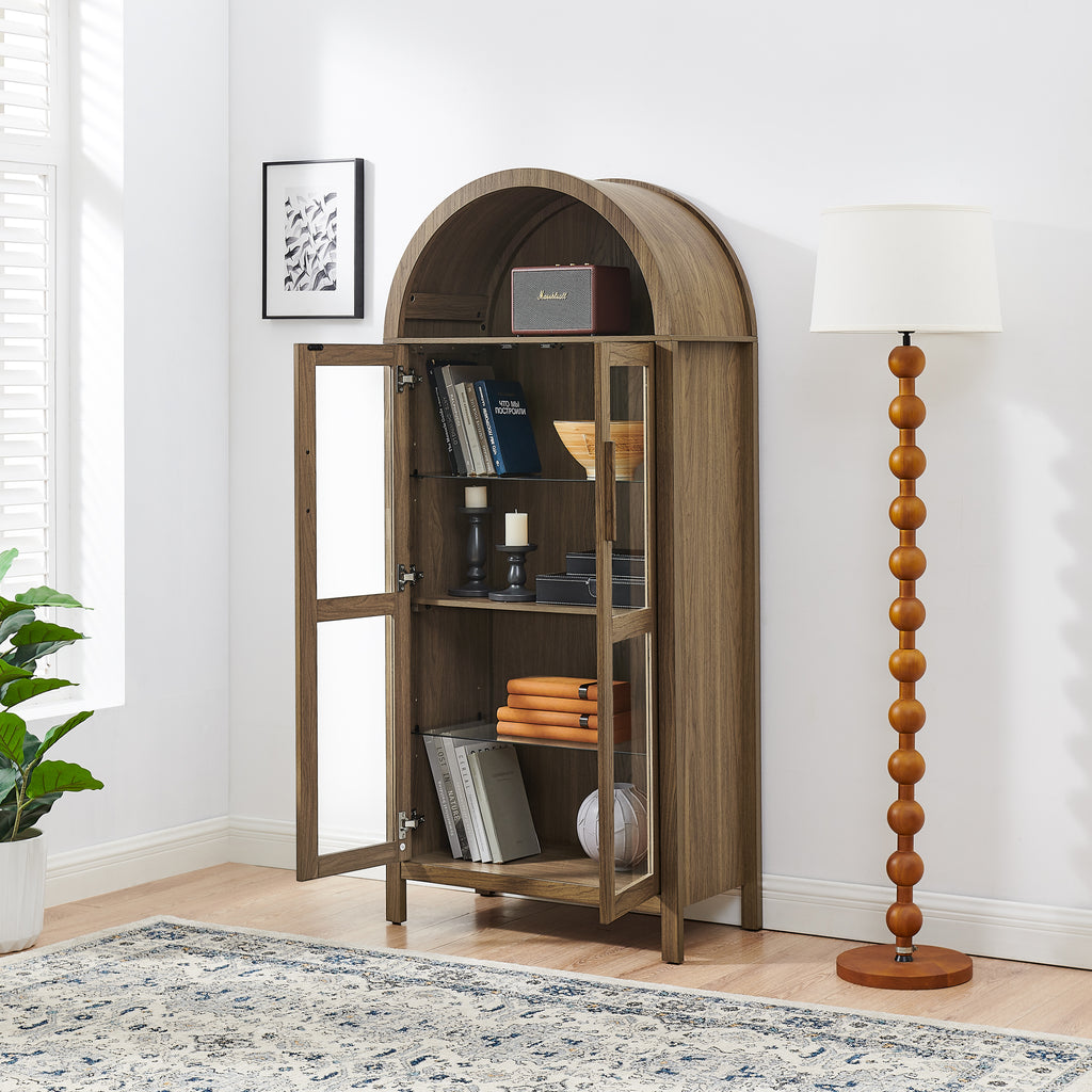 Modern Retro High Arched Storage Cabinet