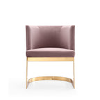 Aura Metal Velvet Dining Chair