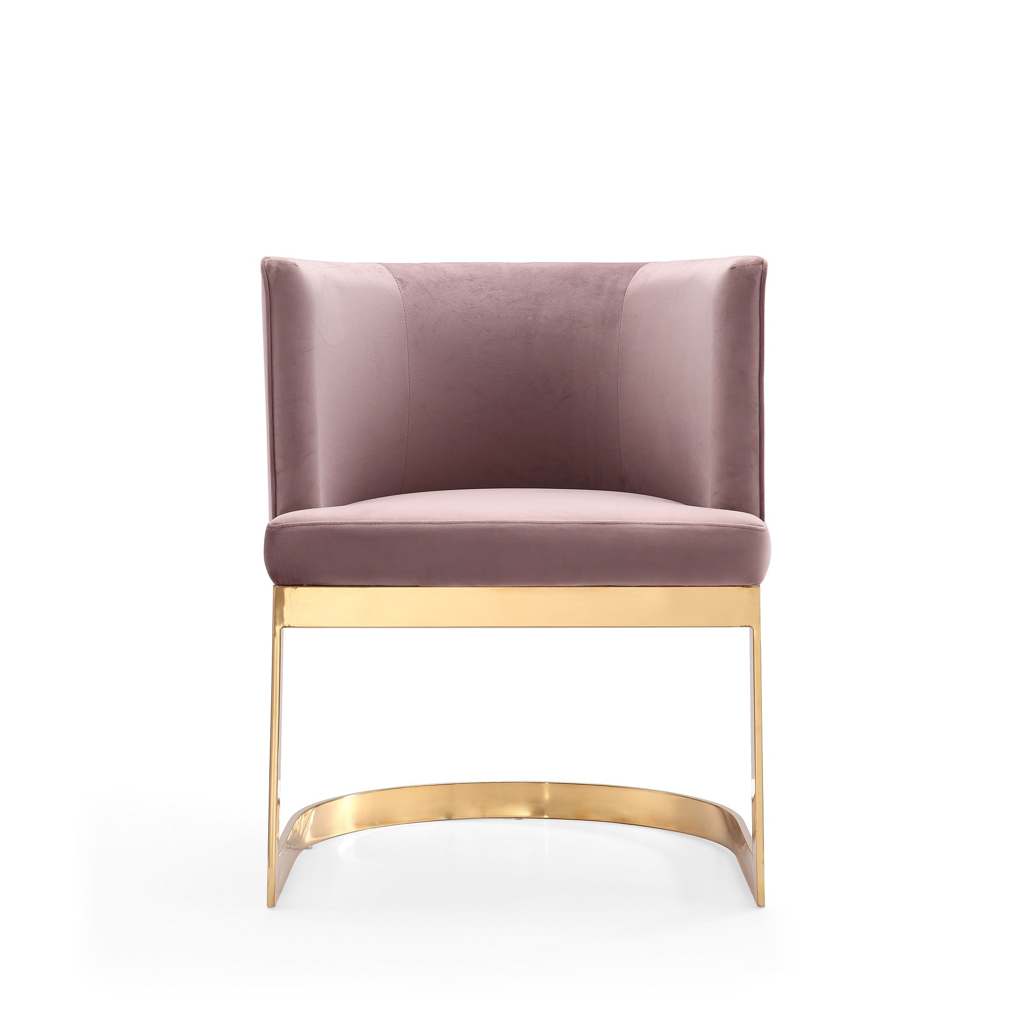 Aura Metal Velvet Dining Chair