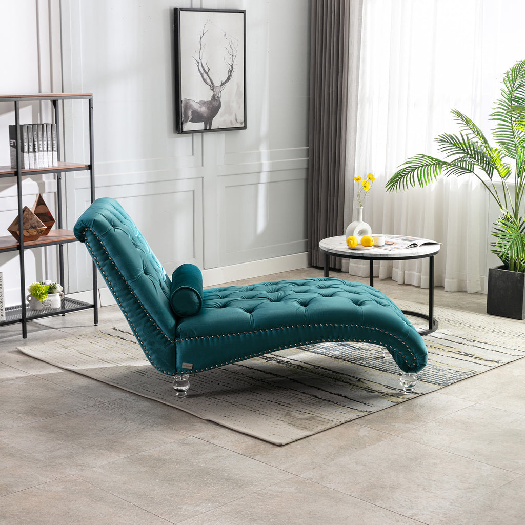 Velvet Chaise Lounge Indoor