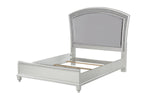 Maverick Fabric & Platinum Finish E. King Bed
