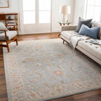 Edie Taupe Thick Luxe Oushak Rug