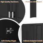Modern Bathroom Cabinet with 5 Adjustable Shelves
