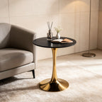 Black Marble Tulip Dining Table for 2-4 People