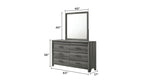 Denver Modern Style Mirror Made with Wood