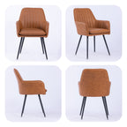 Faux Leather Dining Chair Set of 2