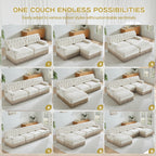 Soft Velvet Fabric Chesterfield Style Sofa