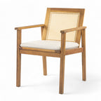 Preston Outdoor Dining Chair with Cushion (Set of 2)