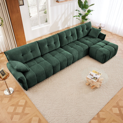 Modular 4-Seater Sofa With Ottoman