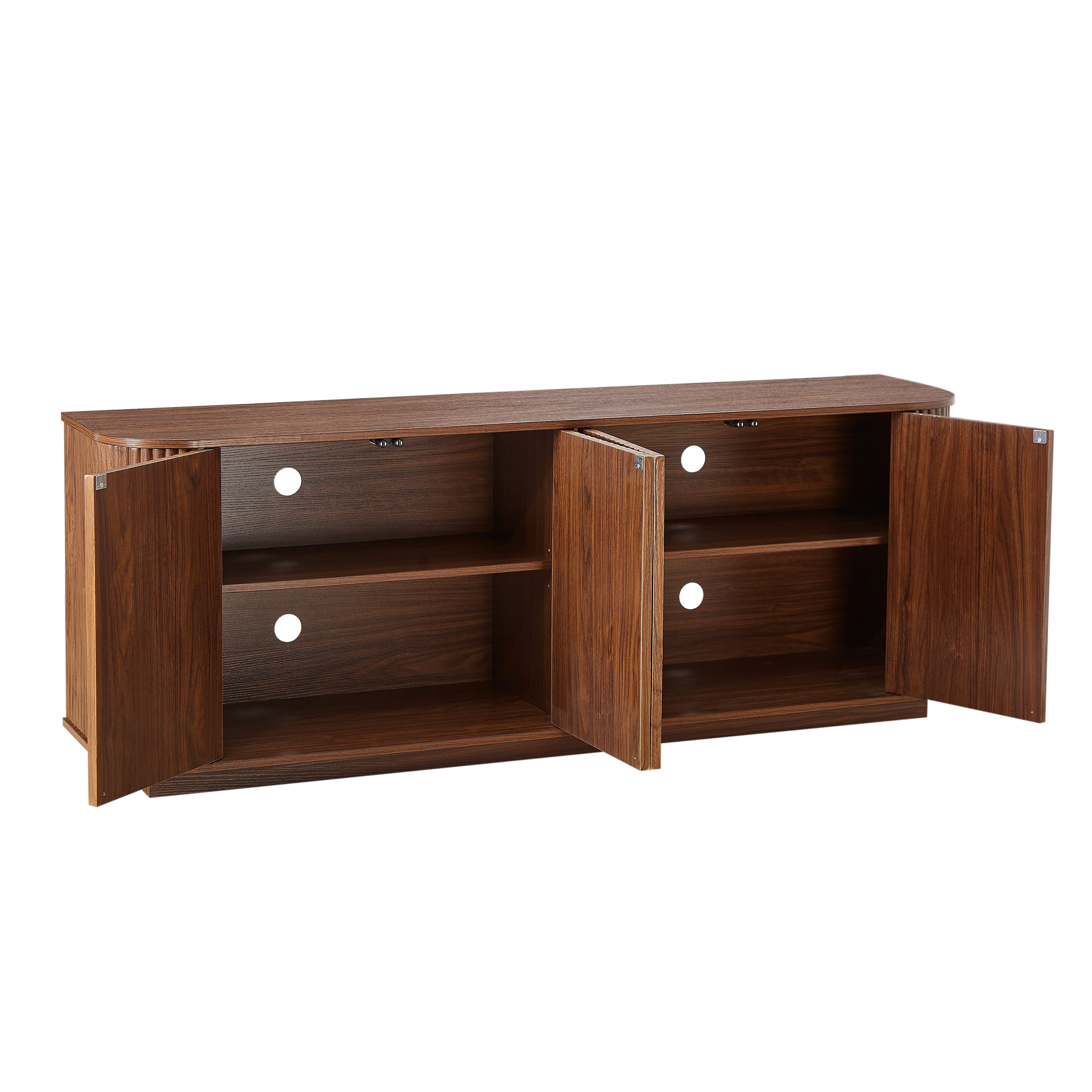 Sideboard Storage Cabinet with Wave Pattern