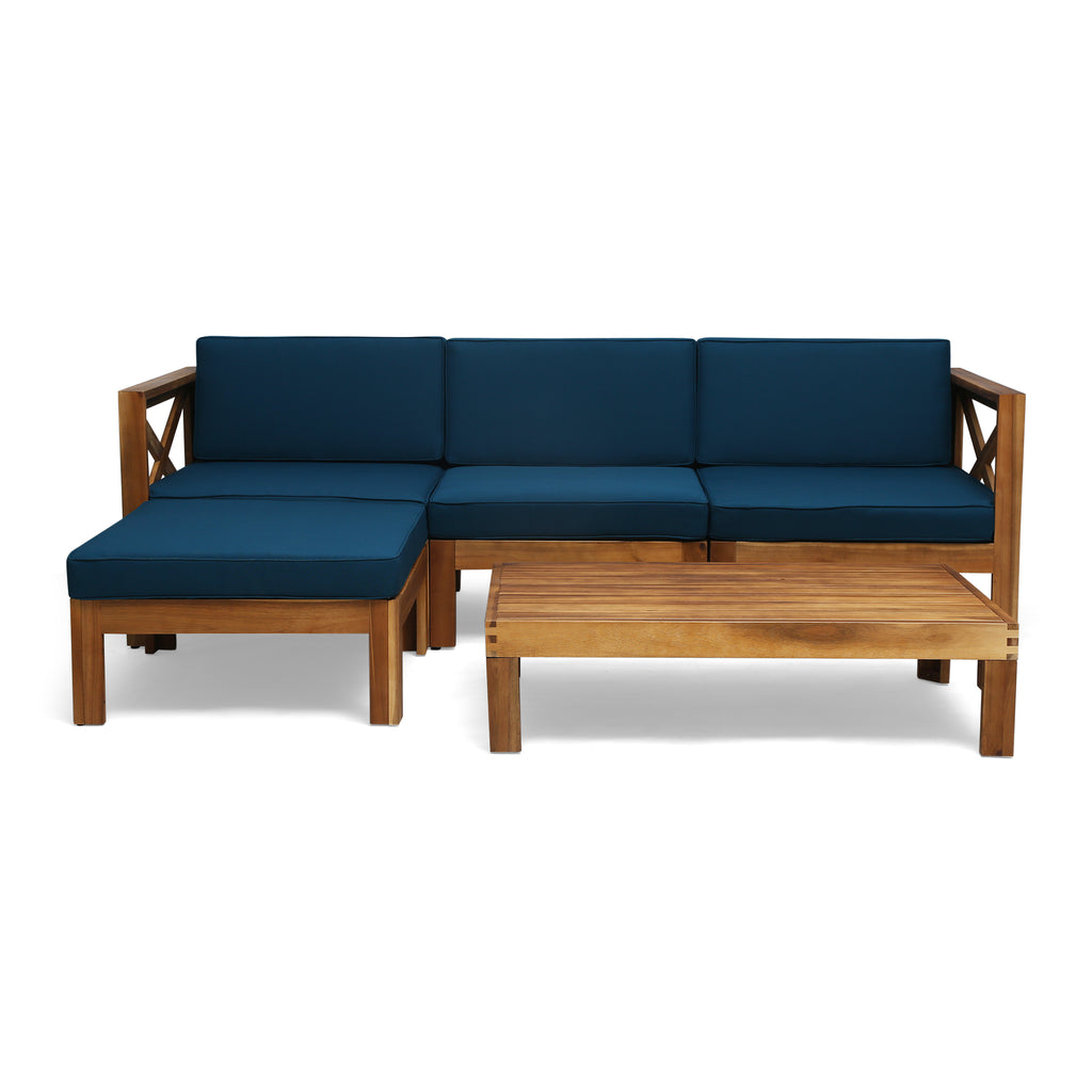 Alcove Lshape Sofa Set, Dark