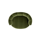Clara 34.5" Scalloped Pet Sofa Bed, Medium, Olive