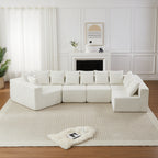 151.6-Inch Extra-Large L-Shaped Modular Sofa