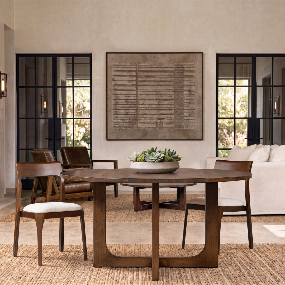 Pino 60" Modern Round Dining Table