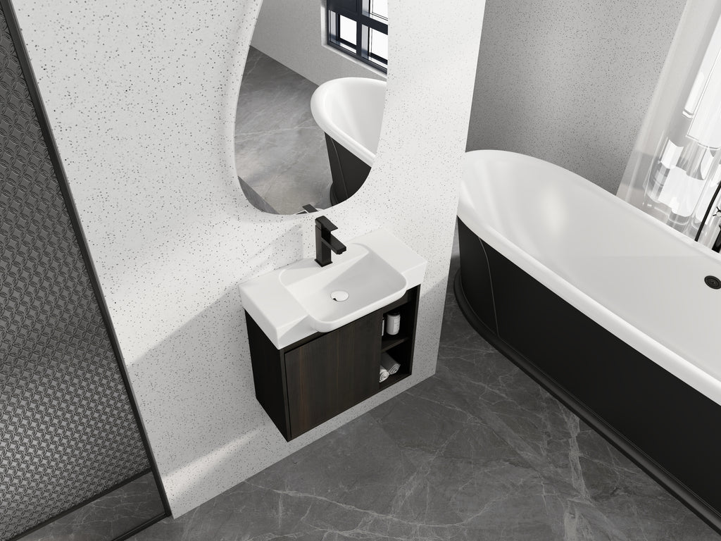 24'' Wall-Mounted Bathroom Vanity