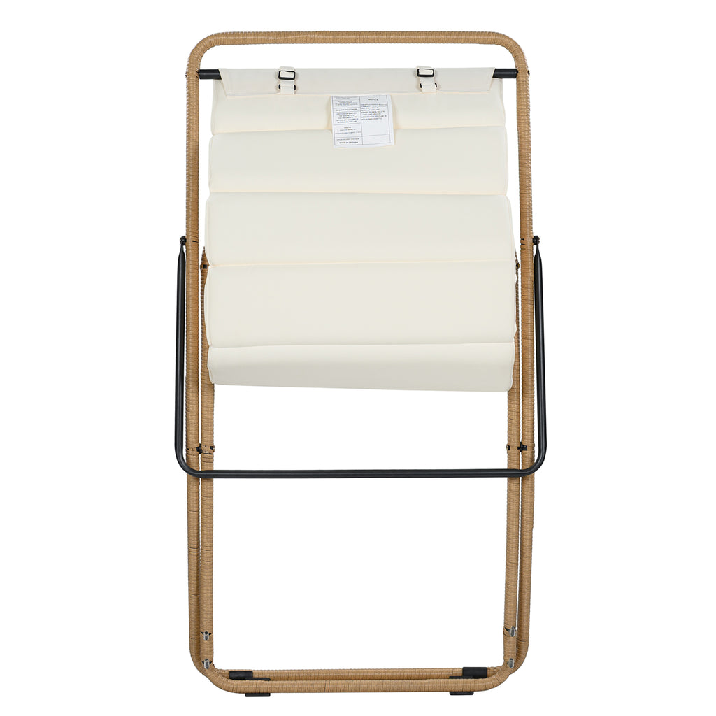 TREXM 2-Pieces Outdoor Folding Chair Set