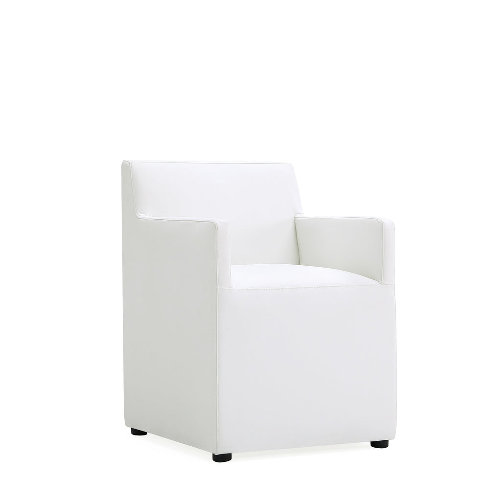 Anna Square Vegan Leather Armchair