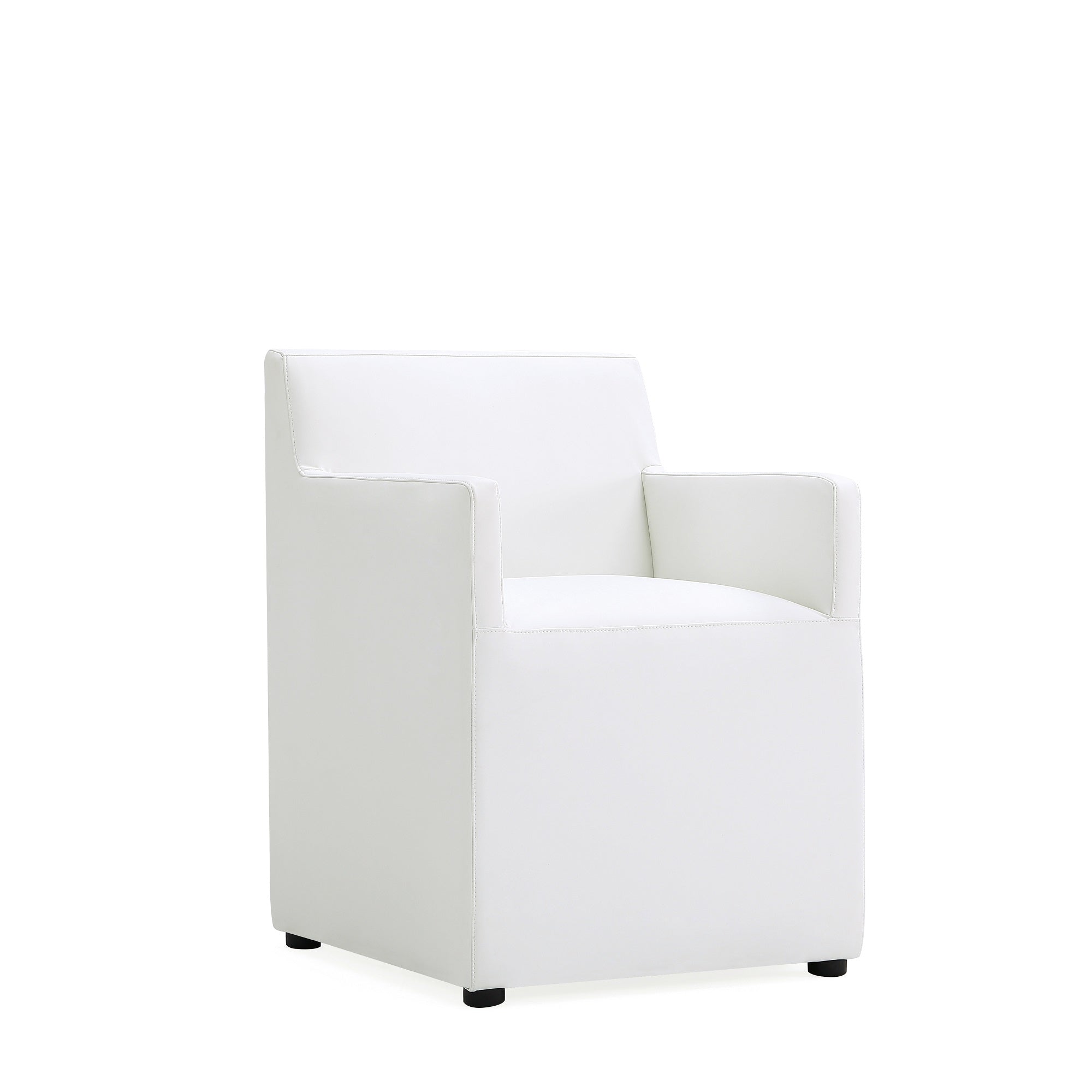 Anna Square Vegan Leather Armchair
