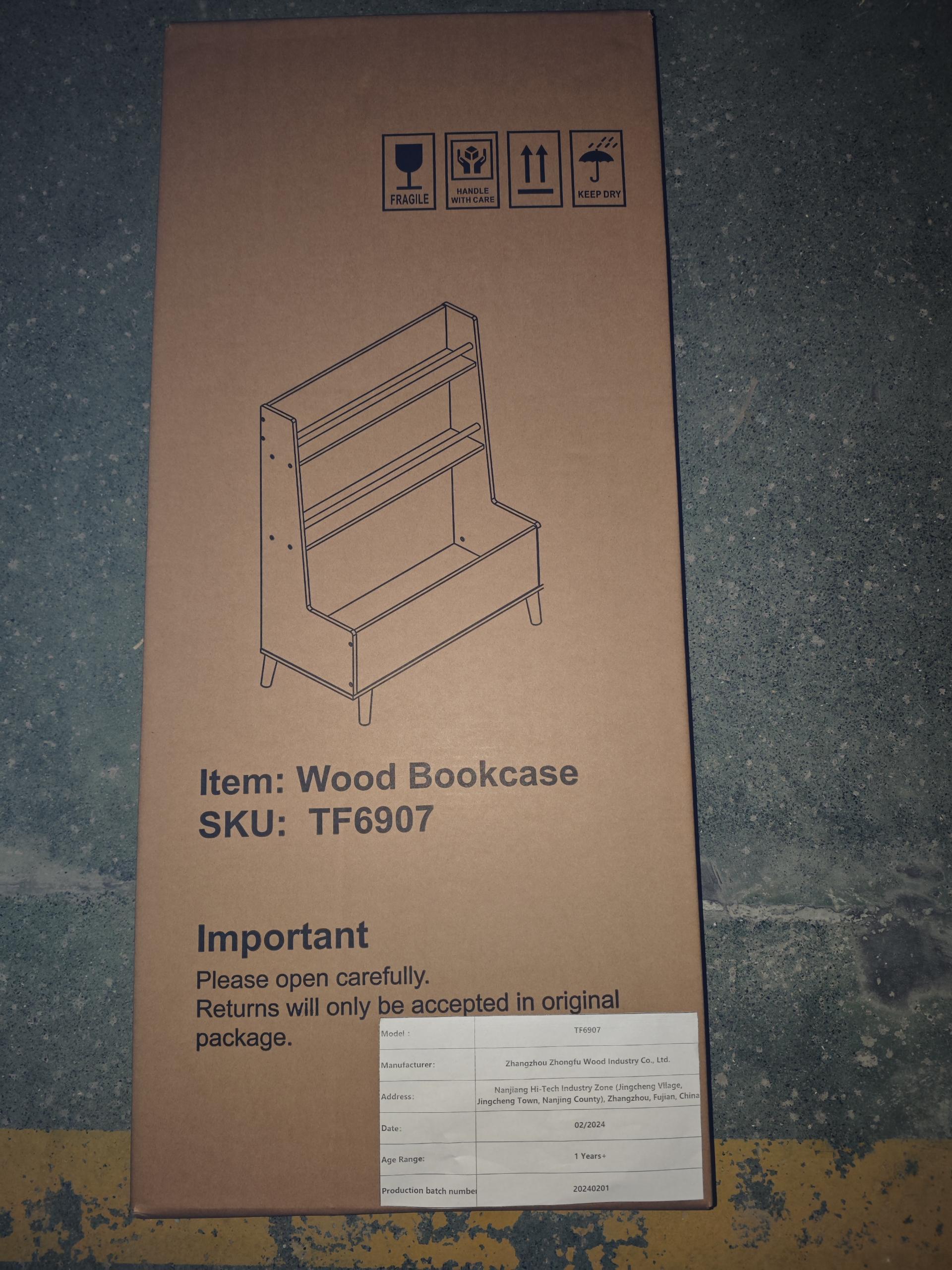 Kids Bookshelf and Toy Storage Cabinet