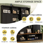 Vibe Haus 62.2''W Entryway Hall Tree with Bench and Storage