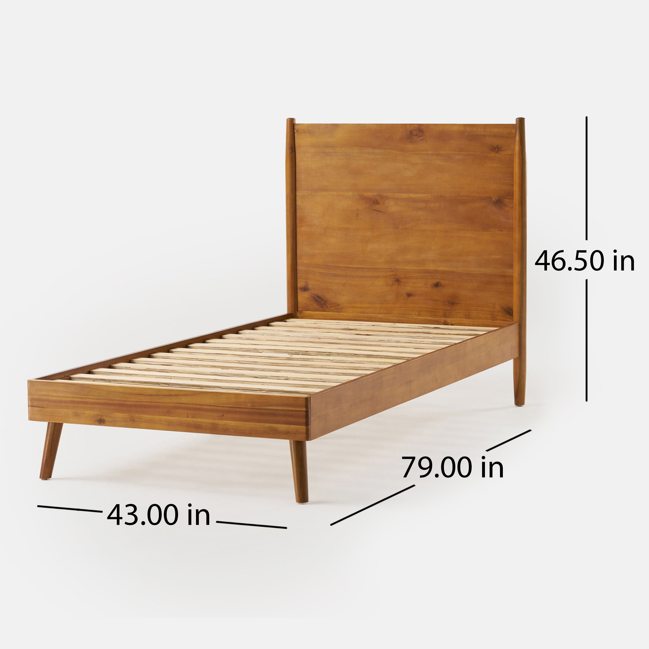 Cohron Solid Wood Platform Bed (TWIN BED)