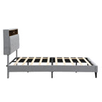 Queen-Size Upholstered Platform Bed Frame