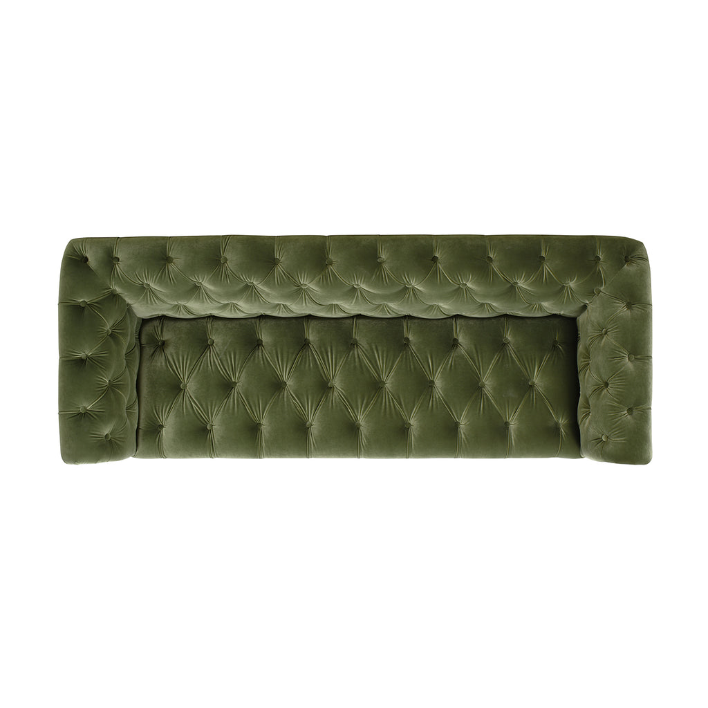 Alto 88" Tufted Chesterfield Sofa, Olive
