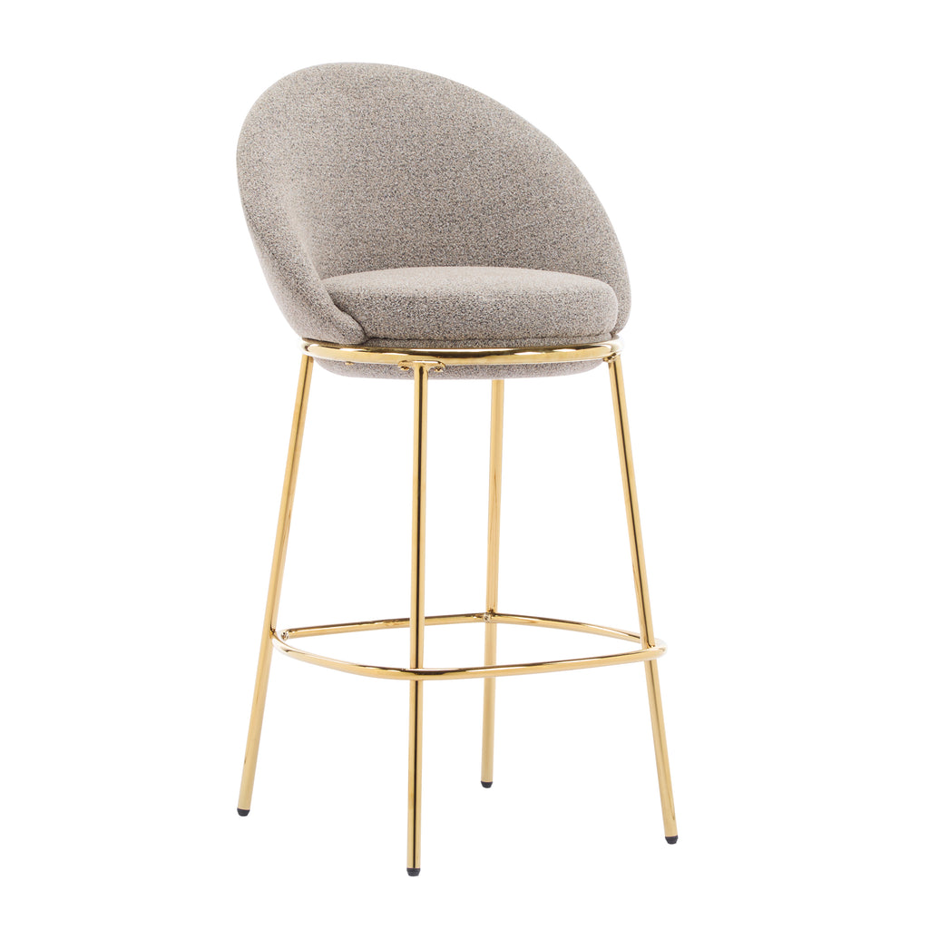 Celano Indoor Metal Upholstered Barstool
