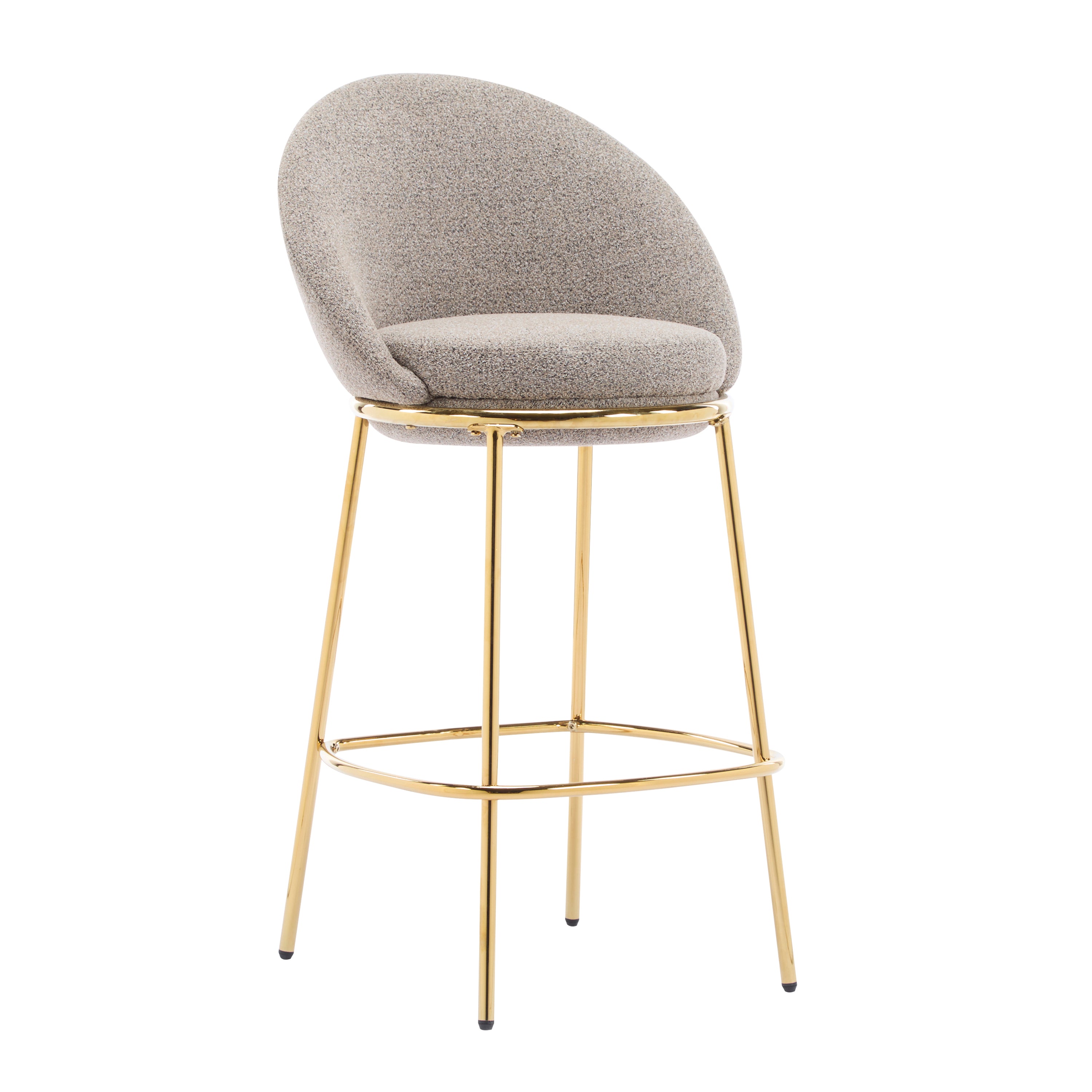 Celano Indoor Metal Upholstered Barstool