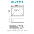 Single Bowl Undermount Workstation Kitchen Sink
