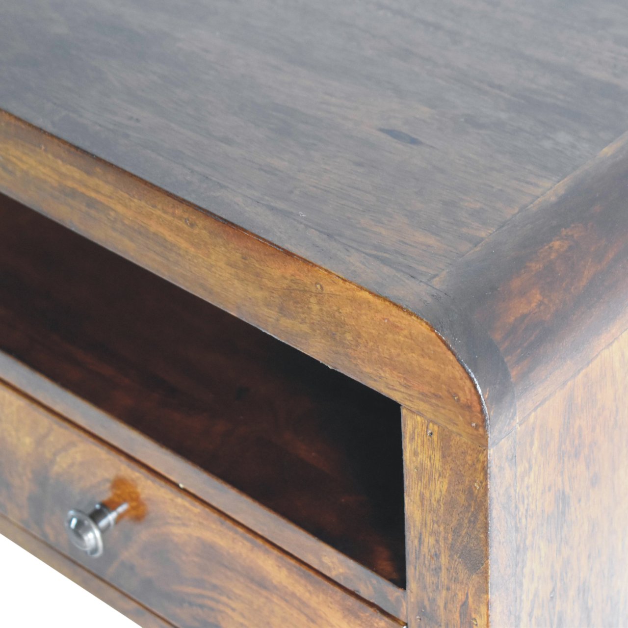 Chunky Chestnut Floating Bedside Nightstand