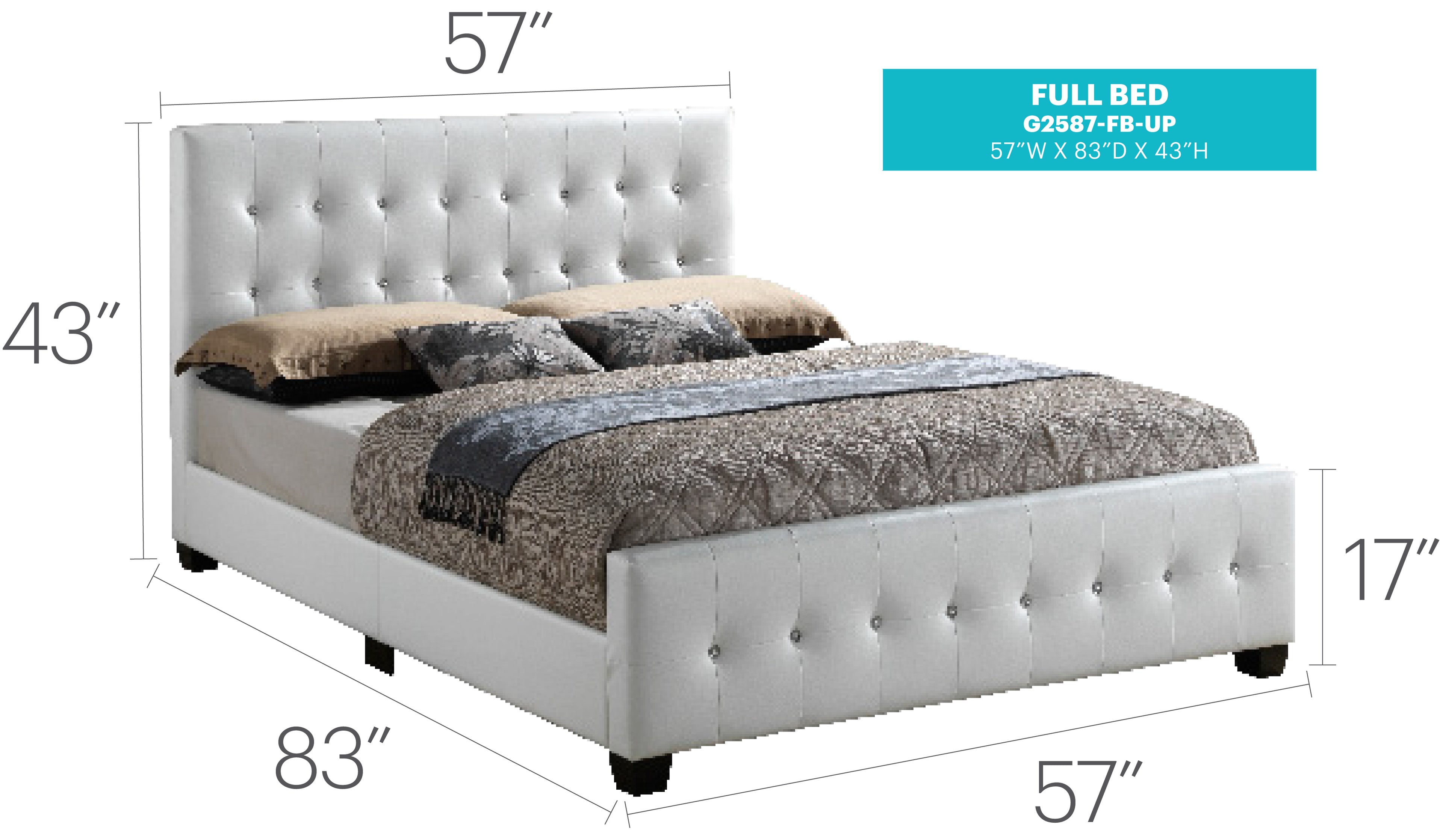 Transitional Full Bed With Crisp