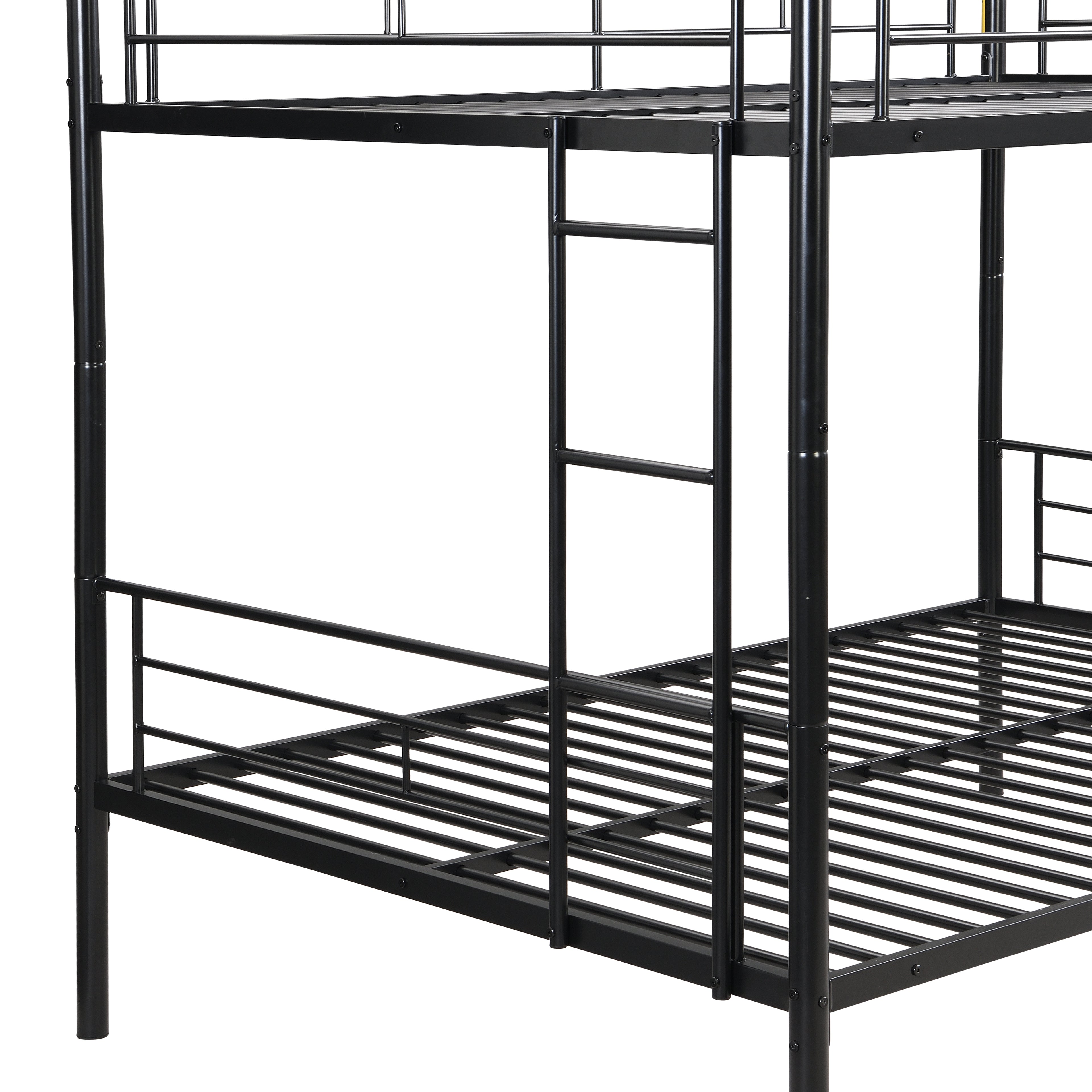 Full Over Full with Trundle Metal Bunk Bed