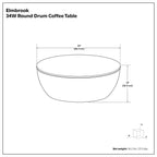 Elmbrook Drum Coffee Table