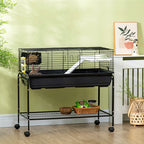 PawHut Two-Story Small Animal Cage Removable from Stand