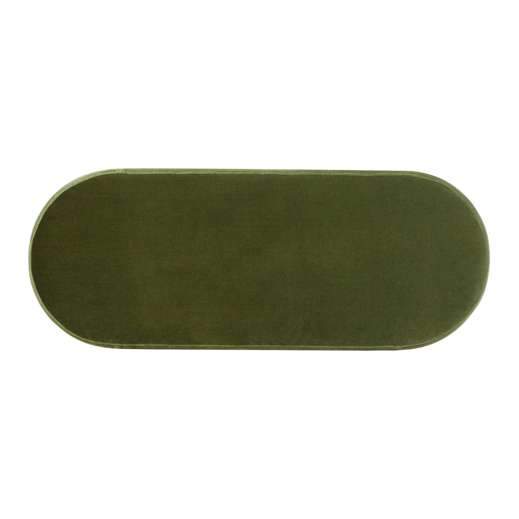 Fuji 49" Upholstered Oval Storage Bench