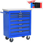 7 Drawers Multifunctional Tool Cart with Wheels