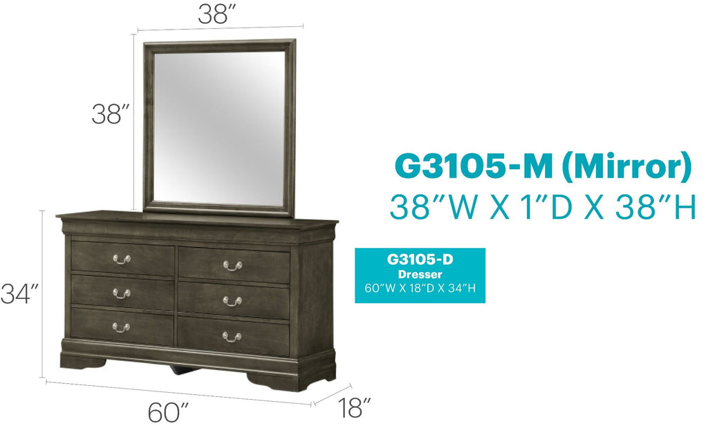 Louis Phillipe G3105-M Mirror