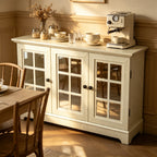 45" Wide Storage Cabinet with 3 Mirrored Acrylic Doors