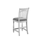 Gray Slat Back Barstools, Set of 2