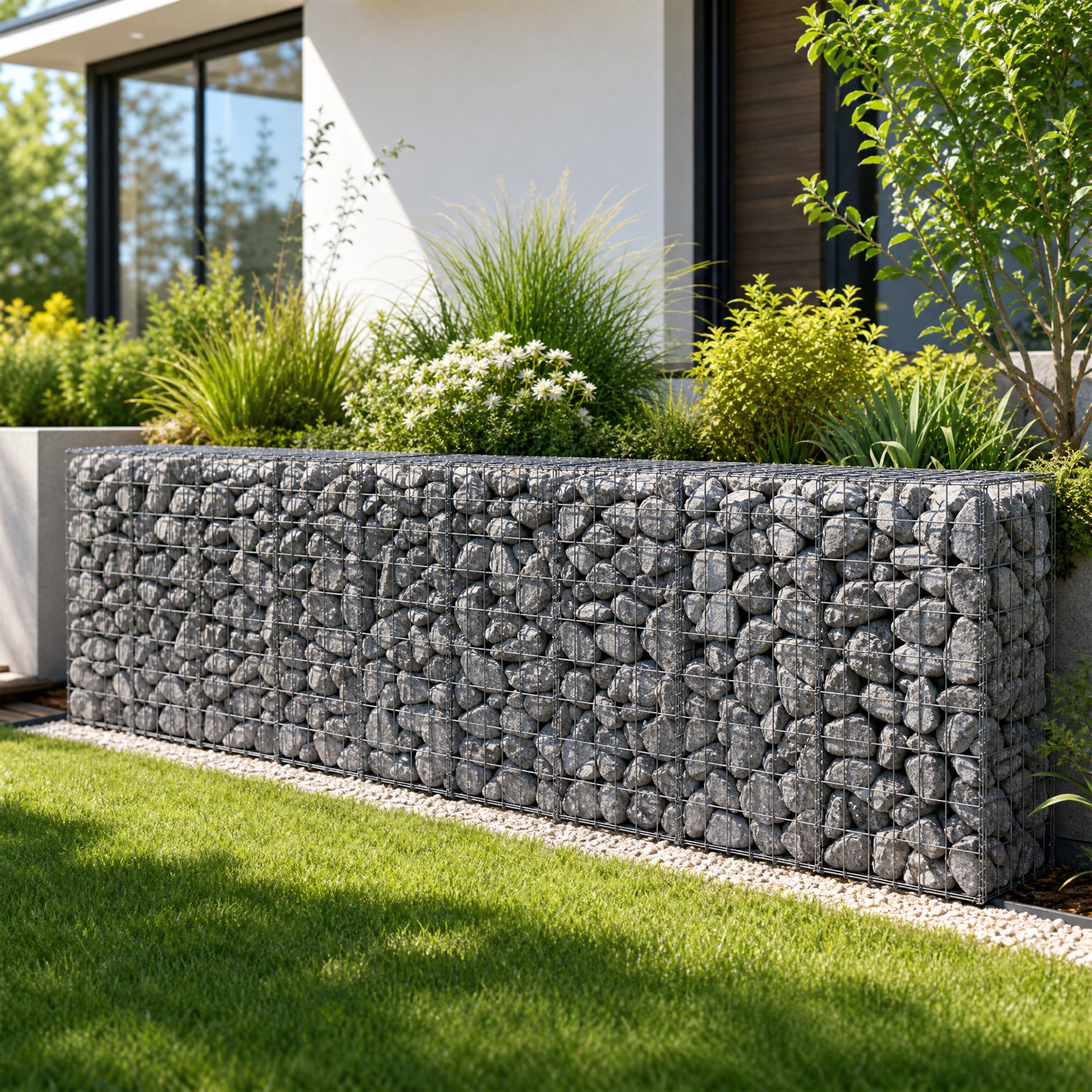 Galvanized Steel Gabion Basket with Multiple Dividers