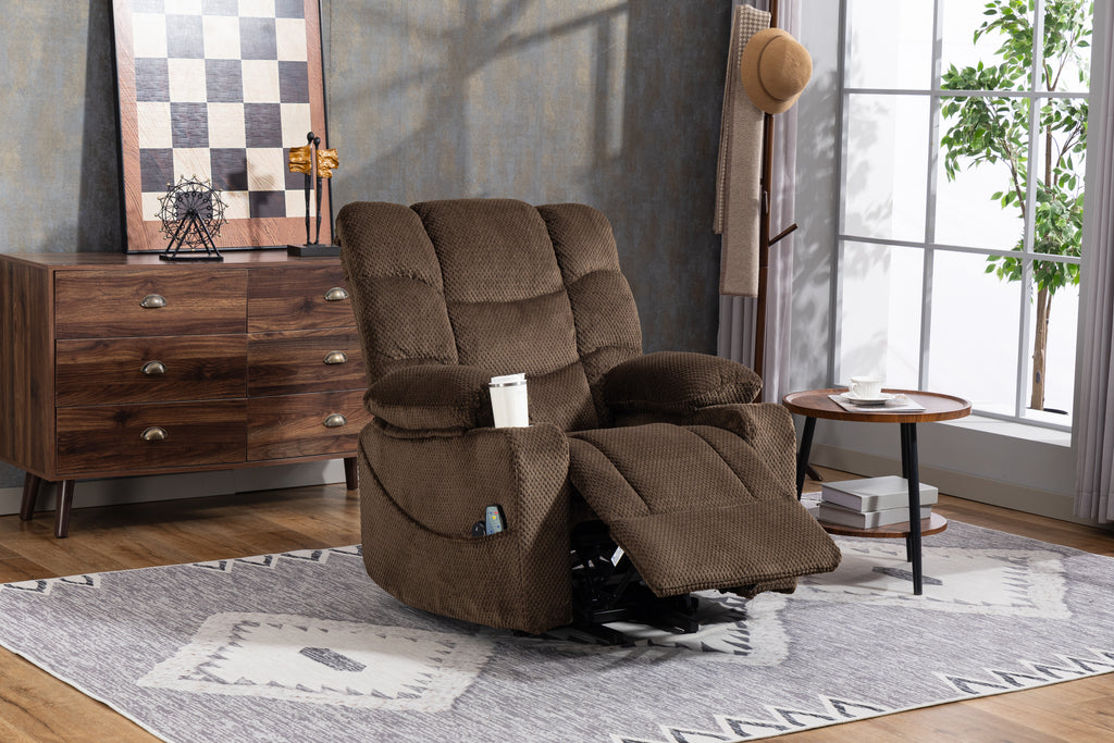 Ultra Wide Electric Lounge Chair with Hot Massage Heating