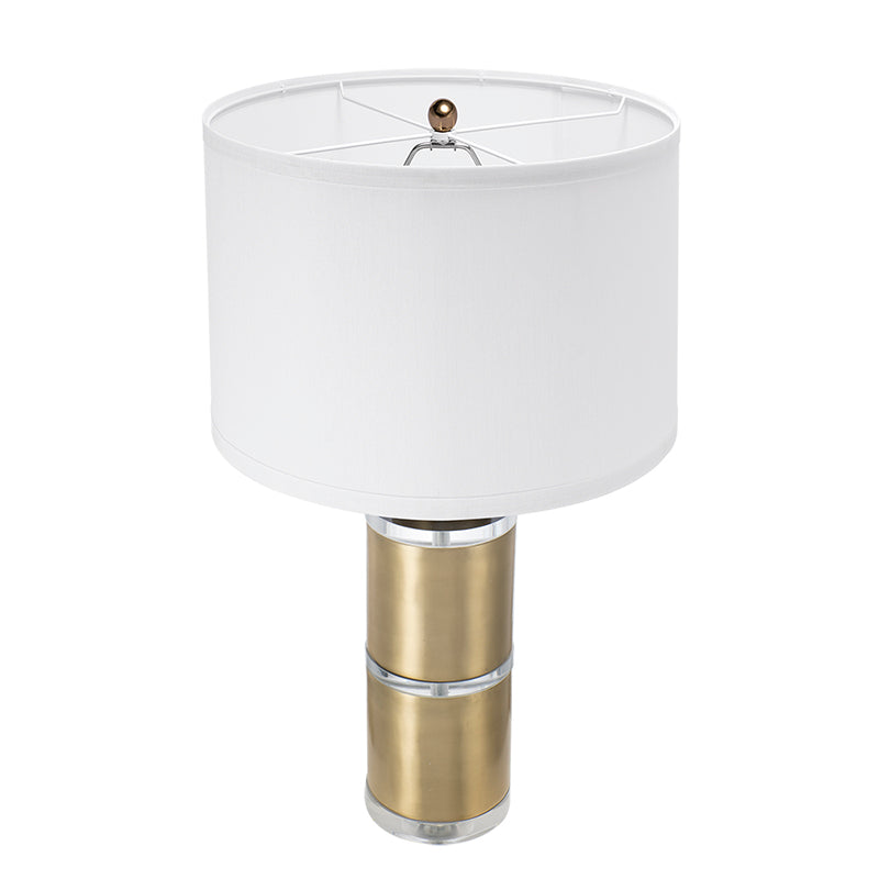 Elegant Table Lamp with Drum Shade