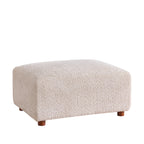 Aura 126 in. 5-Piece L Shaped Boucle Modular Sectional Sofa