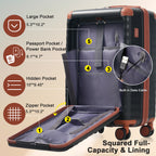 Luggage Set - 5 Piece Hardside Expandable Carry-On